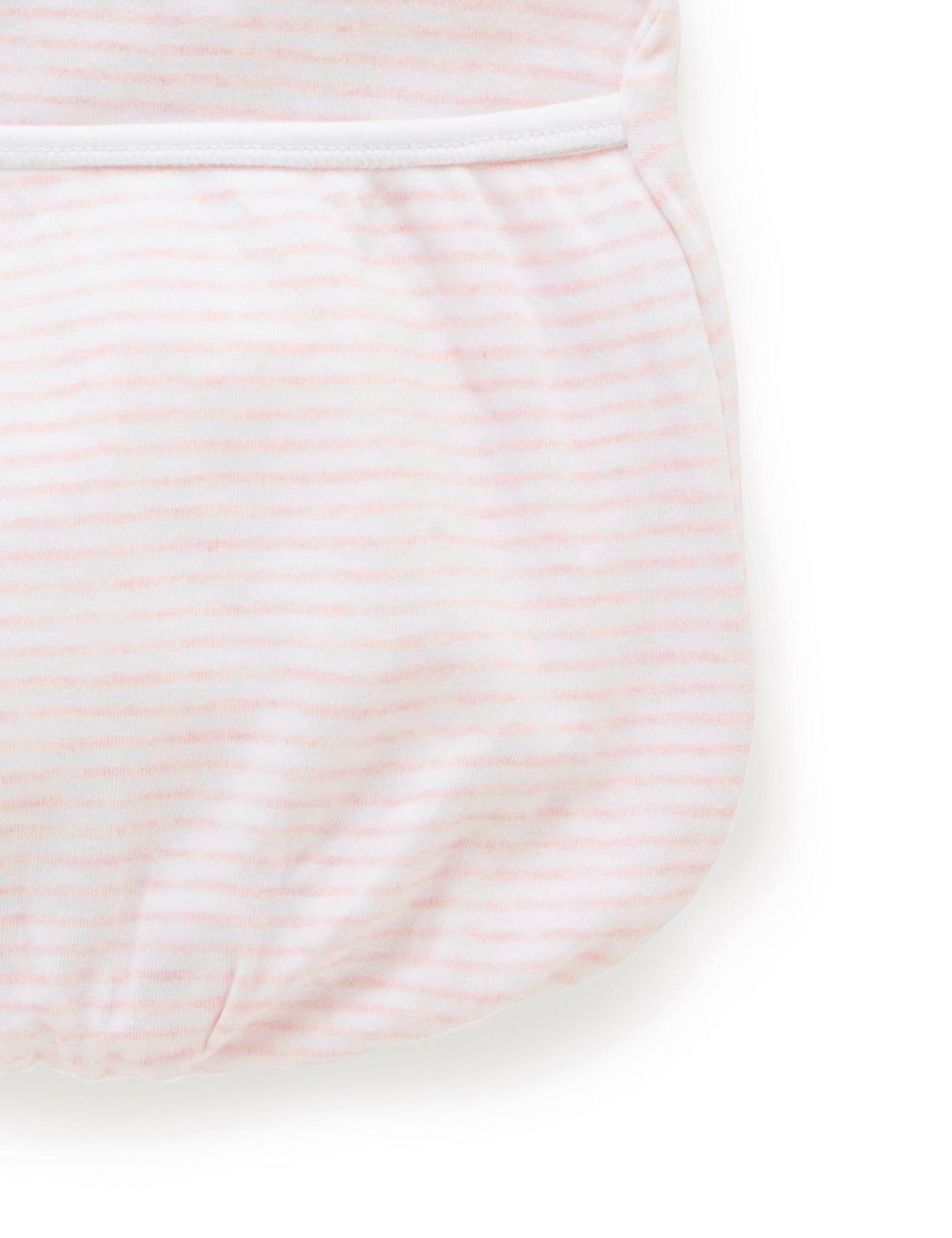 Purebaby Organics Long Sleeve Sleepsuit Pale Pink - 0-3 Months